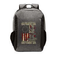 The First Amendment Defines Us American Flag Vector Backpack