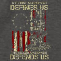 The First Amendment Defines Us American Flag Vector Backpack