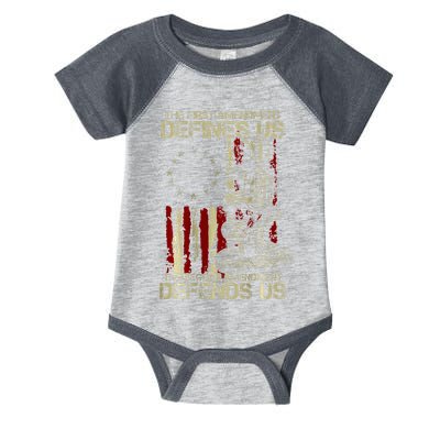 The First Amendment Defines Us American Flag Infant Baby Jersey Bodysuit