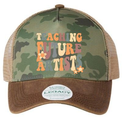 Teaching Future Artists Retro Teacher Students Legacy Tie Dye Trucker Hat