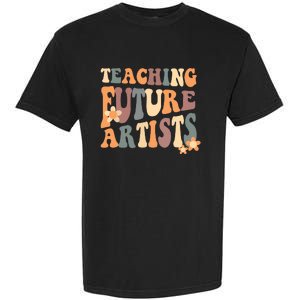 Teaching Future Artists Retro Teacher Students Garment-Dyed Heavyweight T-Shirt