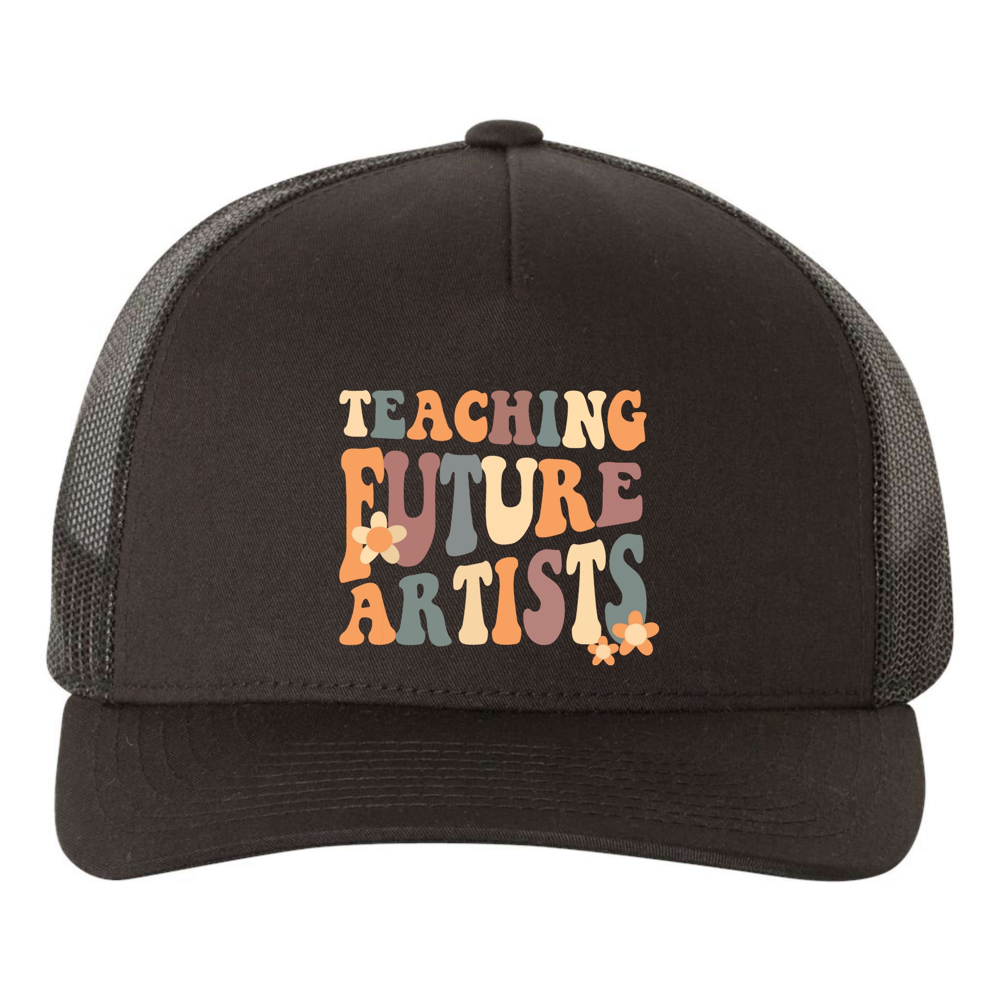 Teaching Future Artists Retro Teacher Students Yupoong Adult 5-Panel Trucker Hat