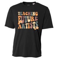 Teaching Future Artists Retro Teacher Students Cooling Performance Crew T-Shirt