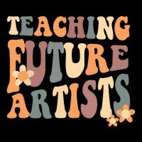 Teaching Future Artists Retro Teacher Students Cooling Performance Crew T-Shirt