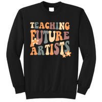 Teaching Future Artists Retro Teacher Students Sweatshirt