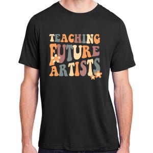 Teaching Future Artists Retro Teacher Students Adult ChromaSoft Performance T-Shirt