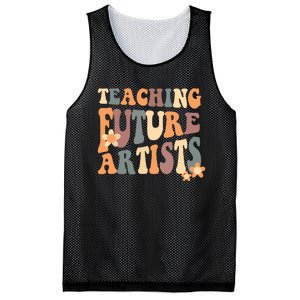 Teaching Future Artists Retro Teacher Students Mesh Reversible Basketball Jersey Tank