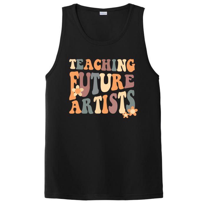 Teaching Future Artists Retro Teacher Students PosiCharge Competitor Tank