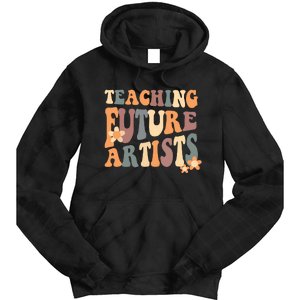 Teaching Future Artists Retro Teacher Students Tie Dye Hoodie