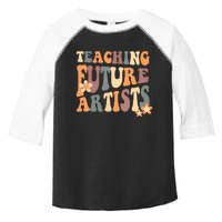 Teaching Future Artists Retro Teacher Students Toddler Fine Jersey T-Shirt