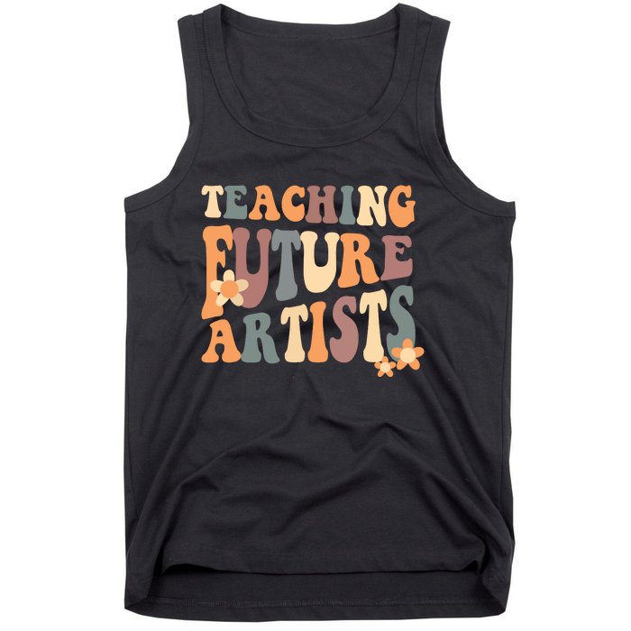 Teaching Future Artists Retro Teacher Students Tank Top