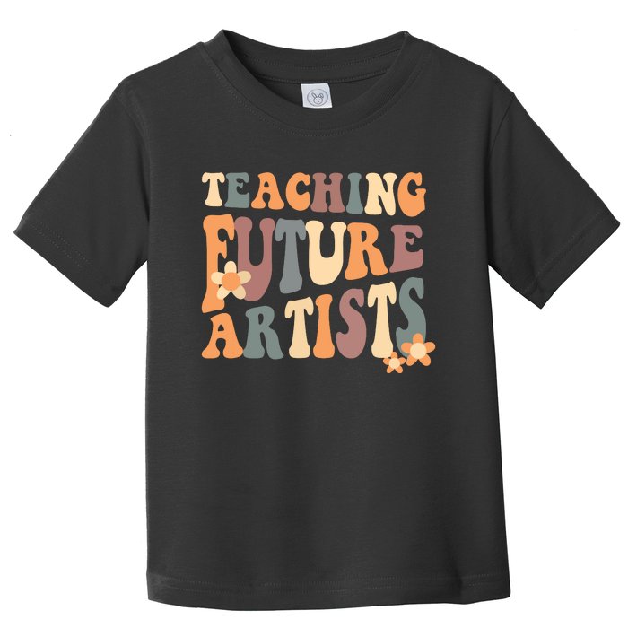 Teaching Future Artists Retro Teacher Students Toddler T-Shirt