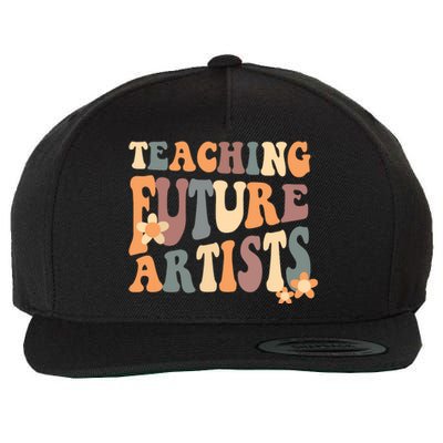 Teaching Future Artists Retro Teacher Students Wool Snapback Cap