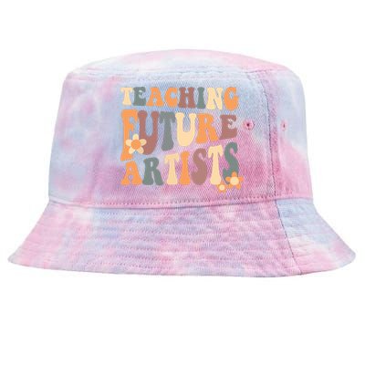 Teaching Future Artists Retro Teacher Students Tie-Dyed Bucket Hat