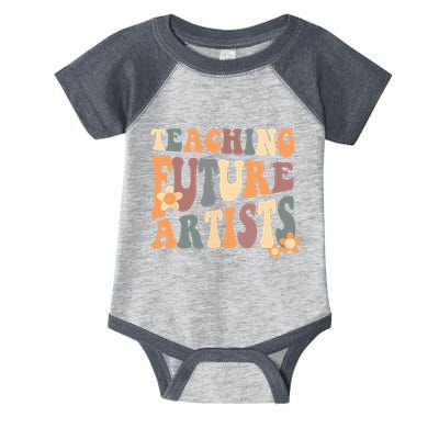 Teaching Future Artists Retro Teacher Students Infant Baby Jersey Bodysuit