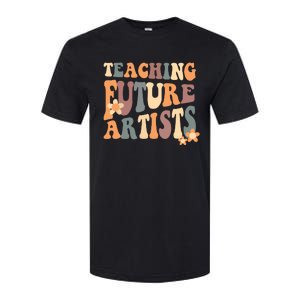 Teaching Future Artists Retro Teacher Students Softstyle CVC T-Shirt