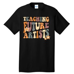 Teaching Future Artists groovy Teacher Students Tall T-Shirt