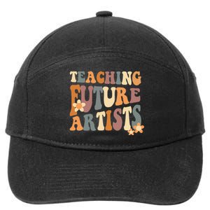 Teaching Future Artists groovy Teacher Students 7-Panel Snapback Hat