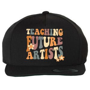 Teaching Future Artists groovy Teacher Students Wool Snapback Cap