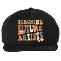 Teaching Future Artists groovy Teacher Students Wool Snapback Cap