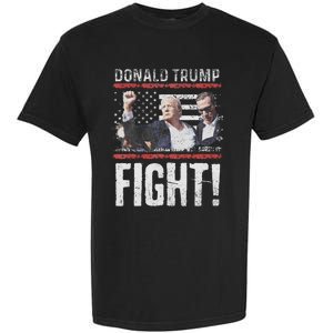 Trump Fist American Flag Patriotic Pride Garment-Dyed Heavyweight T-Shirt