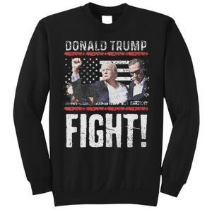 Trump Fist American Flag Patriotic Pride Sweatshirt