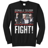 Trump Fist American Flag Patriotic Pride Tall Sweatshirt