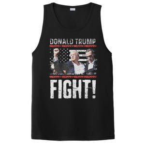 Trump Fist American Flag Patriotic Pride PosiCharge Competitor Tank