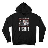 Trump Fist American Flag Patriotic Pride Tall Hoodie