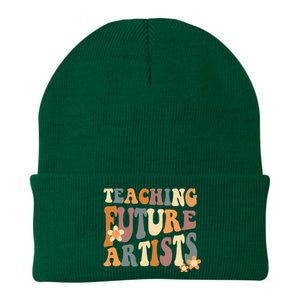 Teaching Future Artists Retro Teacher Students Wo Knit Cap Winter Beanie