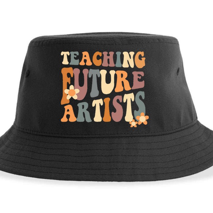 Teaching Future Artists Retro Teacher Students Wo Sustainable Bucket Hat