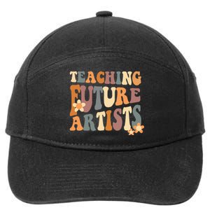 Teaching Future Artists Retro Teacher Students Wo 7-Panel Snapback Hat