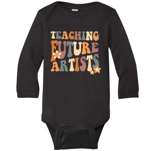 Teaching Future Artists Retro Teacher Students Wo Baby Long Sleeve Bodysuit