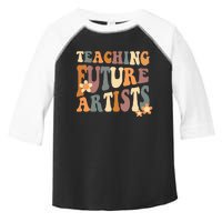 Teaching Future Artists Retro Teacher Students Wo Toddler Fine Jersey T-Shirt