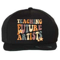 Teaching Future Artists Retro Teacher Students Wo Wool Snapback Cap