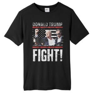 Trump Fist American Flag Patriotic Pride Tall Fusion ChromaSoft Performance T-Shirt