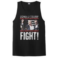 Trump Fist American Flag Patriotic Pride PosiCharge Competitor Tank