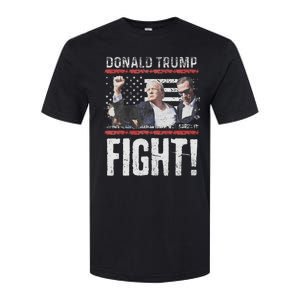 Trump Fist American Flag Patriotic Pride Softstyle CVC T-Shirt