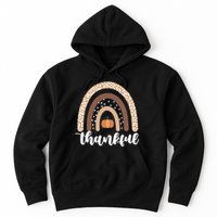 Thankful Fall Autumn Pumpkin Rainbow Hoodie