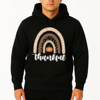 Thankful Fall Autumn Pumpkin Rainbow Hoodie