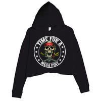 Time For A Mega Pint Crop Fleece Hoodie