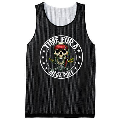 Time For A Mega Pint Mesh Reversible Basketball Jersey Tank