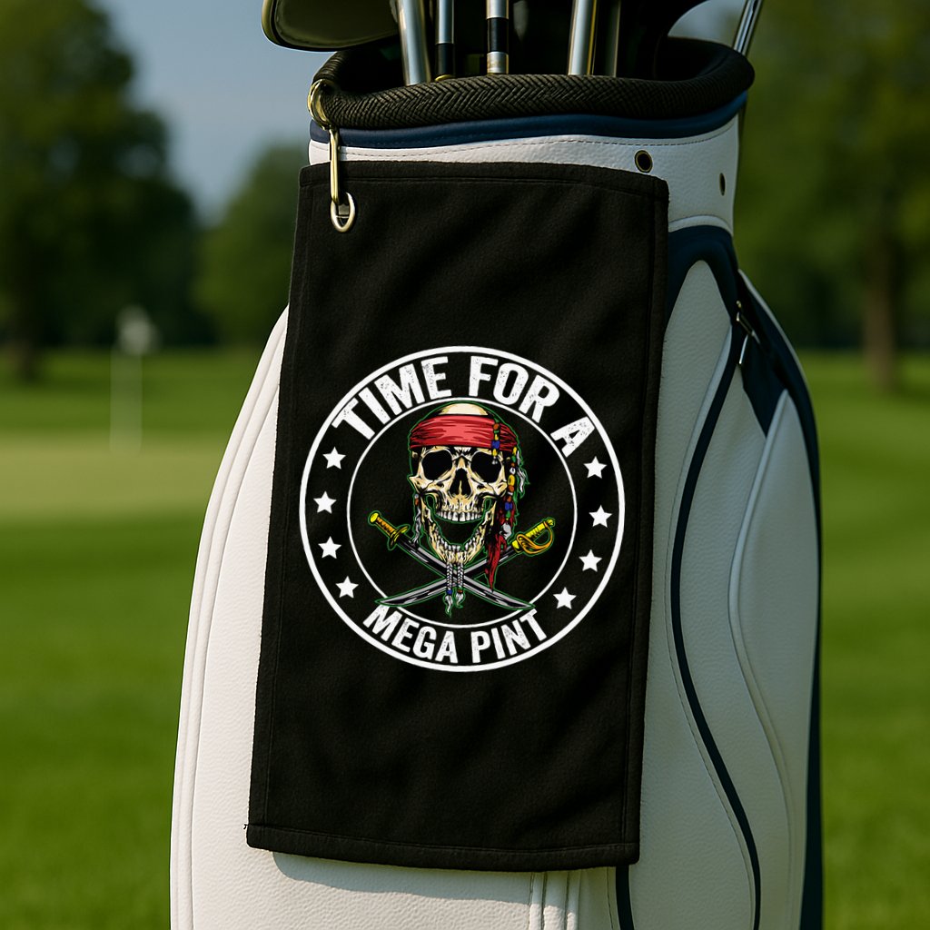 Time For A Mega Pint Golf Towel