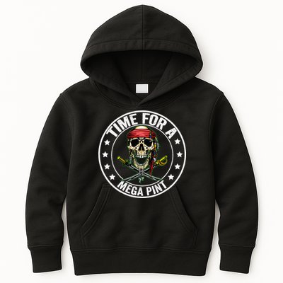 Time For A Mega Pint Kids Hoodie