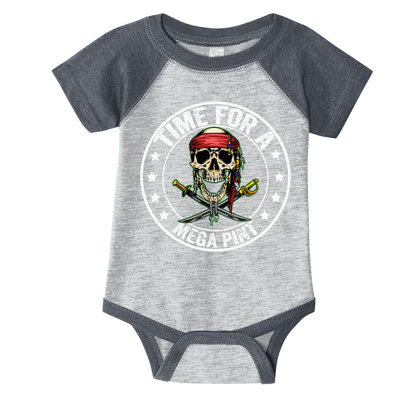 Time For A Mega Pint Infant Baby Jersey Bodysuit