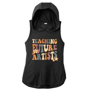 Teaching Future Artists Retro Teacher Students Women Ladies PosiCharge Tri-Blend Wicking Draft Hoodie Tank