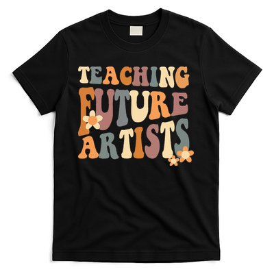 Teaching Future Artists Retro Teacher Students Women T-Shirt
