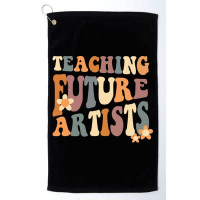 Teaching Future Artists Retro Teacher Students Women Golf Towel
