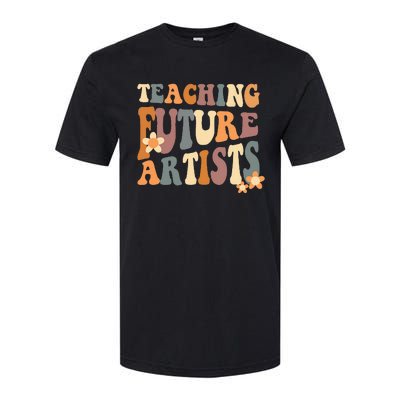 Teaching Future Artists Retro Teacher Students Women Softstyle CVC T-Shirt