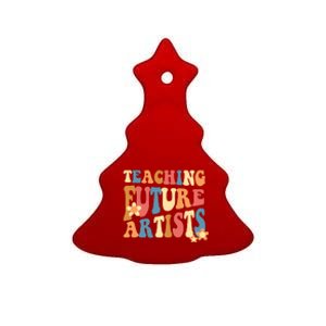 Teaching Future Artists Women Ceramic Tree Ornament